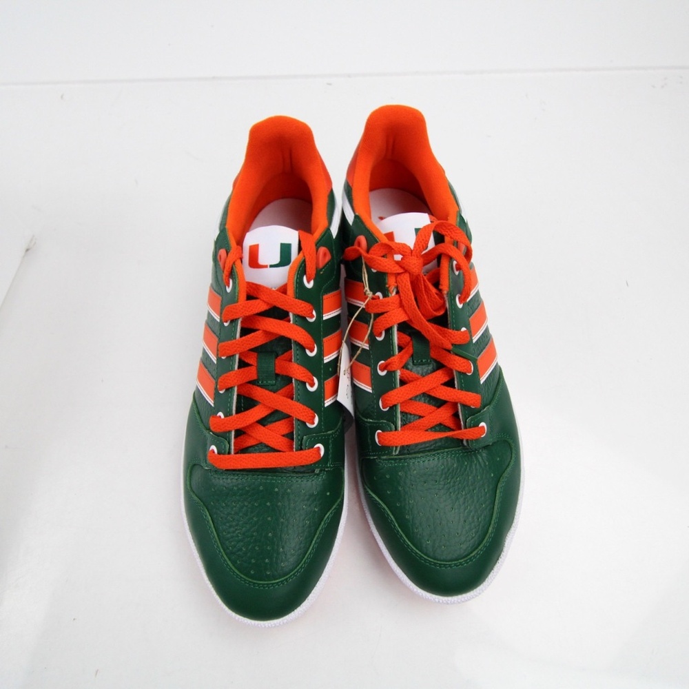new women’s 9 Adidas originals centennial RM shoes/sneakers Miami Hurricanes